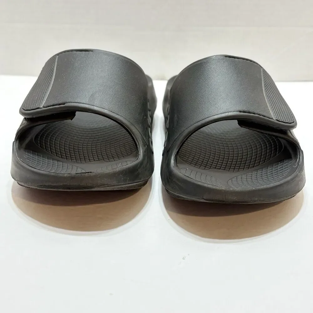 OOFOS OOahh Sport Flex Slides M 7 W 9 Black Comfort Recovery Sandals